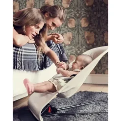 BabyBjorn Bouncers, Swings & Rockers*- Baby Bouncer Balance Soft Light Grey Frame Cotton/Jersey, Beige/Gray