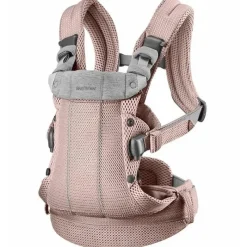 BabyBjorn Front, Hip And Backpack Carriers*- Baby Carrier Harmony 3D Mesh, Dusty Pink