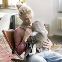 BabyBjorn Gifts Over $100|Front, Hip And Backpack Carriers*- Baby Carrier Mini 3D mesh, Gray Beige