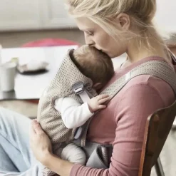 BabyBjorn Gifts Over $100|Front, Hip And Backpack Carriers*- Baby Carrier Mini 3D mesh, Gray Beige