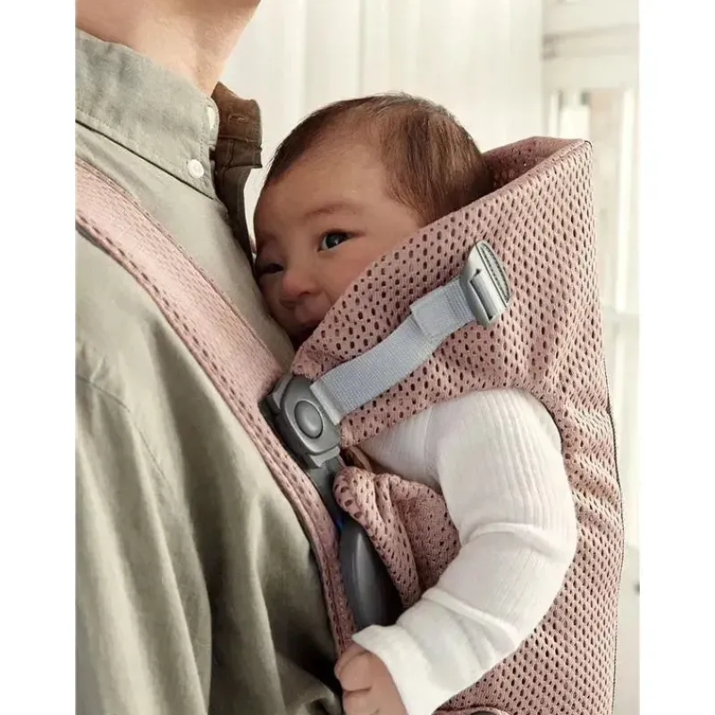 BabyBjorn Gifts Over $100|Front, Hip And Backpack Carriers*- Baby Carrier Mini 3D Mesh, Dusty Pink