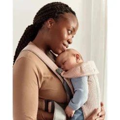 BabyBjorn Gifts Over $100|Front, Hip And Backpack Carriers*- Baby Carrier Mini 3D Mesh, Dusty Pink