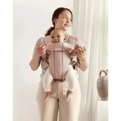BabyBjorn Gifts Over $100|Front, Hip And Backpack Carriers*- Baby Carrier Mini 3D Mesh, Dusty Pink