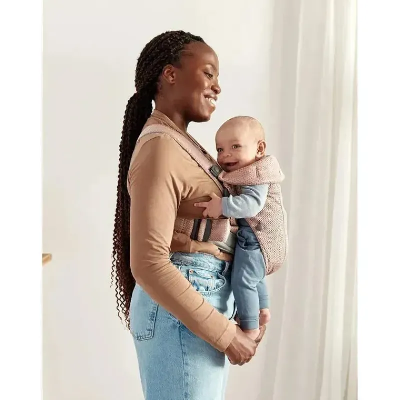 BabyBjorn Gifts Over $100|Front, Hip And Backpack Carriers*- Baby Carrier Mini 3D Mesh, Dusty Pink