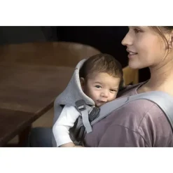 BabyBjorn Gifts Over $100|Front, Hip And Backpack Carriers*- Baby Carrier Mini 3D Jersey, Light Gray