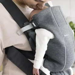BabyBjorn Gifts Over $100|Front, Hip And Backpack Carriers*- Baby Carrier Mini 3D Jersey, Dark Gray