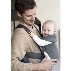 BabyBjorn Gifts Over $100|Front, Hip And Backpack Carriers*- Baby Carrier Mini 3D Jersey, Dark Gray