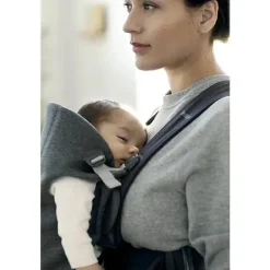 BabyBjorn Gifts Over $100|Front, Hip And Backpack Carriers*- Baby Carrier Mini 3D Jersey, Dark Gray