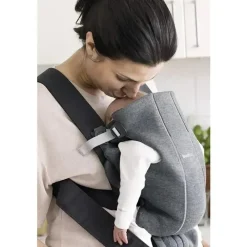 BabyBjorn Gifts Over $100|Front, Hip And Backpack Carriers*- Baby Carrier Mini 3D Jersey, Dark Gray