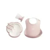 BabyBjorn Feeding Gift Set|Dishes, Utensils & Food Containers*- Baby Dinner Set, 5 pcs Powder Pink