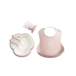 BabyBjorn Feeding Gift Set|Dishes, Utensils & Food Containers*- Baby Dinner Set, 5 pcs Powder Pink