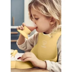 BabyBjorn Feeding Gift Set|Dishes, Utensils & Food Containers*- Baby Dinner Set, 5 pcs Powder Pink