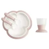 BabyBjorn Feeding Gift Set|Dishes, Utensils & Food Containers*- Baby Feeding Set, 4 pcs Powder Pink