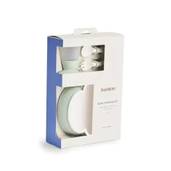 BabyBjorn Feeding Gift Set|Dishes, Utensils & Food Containers*- Baby Feeding Set, 4 pcs Powder Green