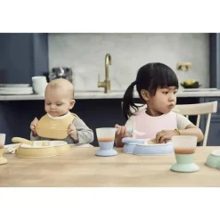 BabyBjorn Feeding Gift Set|Dishes, Utensils & Food Containers*- Baby Feeding Set, 4 pcs Powder Yellow