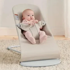 BabyBjorn Seats & Booster Chairs*- Bouncer Bliss 3D Jersey, Light Beige