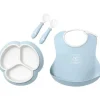 BabyBjorn Feeding Gift Set|Dishes, Utensils & Food Containers*- 4Pk Mealtime Set, Powder Blue