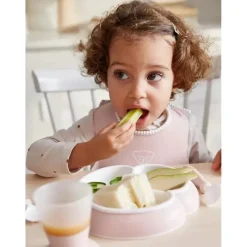 BabyBjorn Feeding Gift Set|Dishes, Utensils & Food Containers*- 4Pk Mealtime Set, Powder Pink