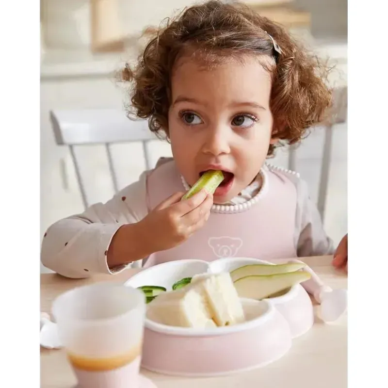 BabyBjorn Feeding Gift Set|Dishes, Utensils & Food Containers*- 4Pk Mealtime Set, Powder Pink