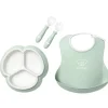 BabyBjorn Feeding Gift Set|Dishes, Utensils & Food Containers*- 4Pk Mealtime Set, Powder Green