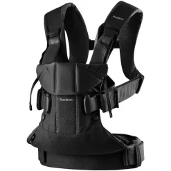 Baby Bjorn Front, Hip And Backpack Carriers*BabyBjörn Baby Carrier One, Cotton, Black, One Size