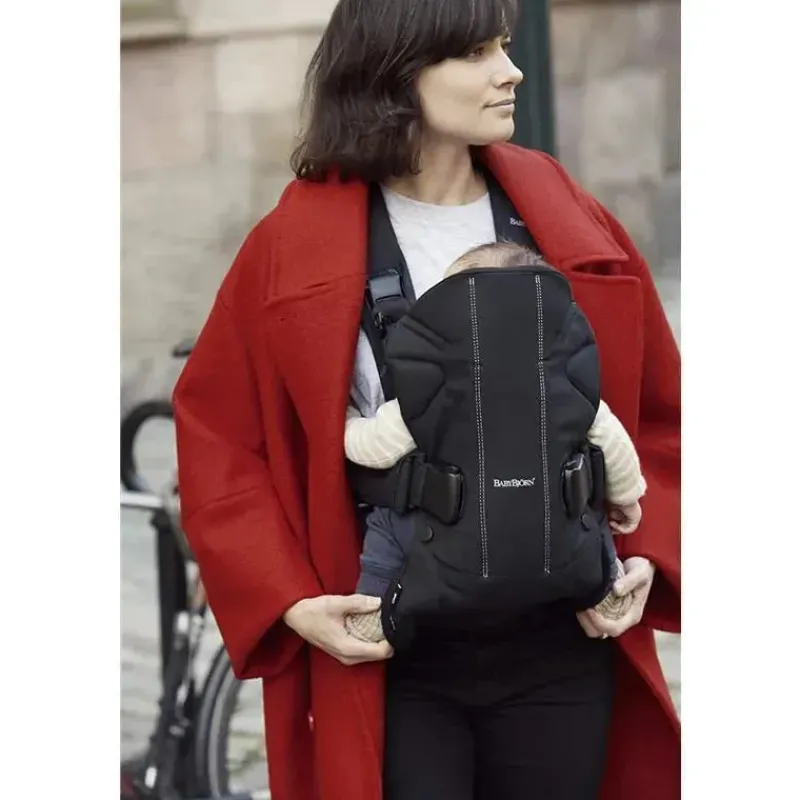 Baby Bjorn Front, Hip And Backpack Carriers*BabyBjörn Baby Carrier One, Cotton, Black, One Size