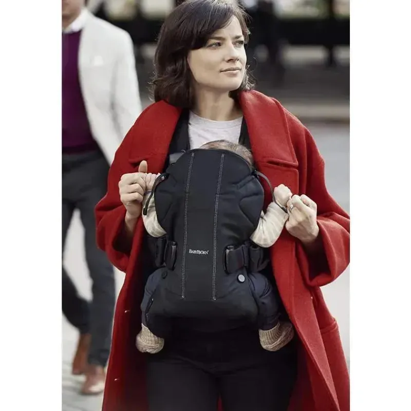 Baby Bjorn Front, Hip And Backpack Carriers*BabyBjörn Baby Carrier One, Cotton, Black, One Size