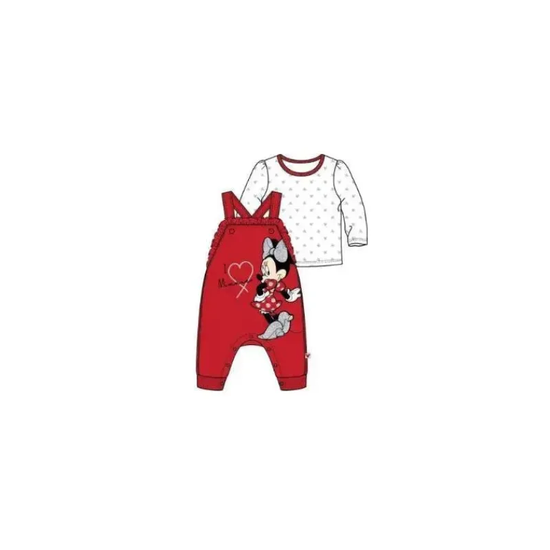 Babyfair Baby Sets*- Disney Baby Girls Minnie Mouse 2Pc Overall Set