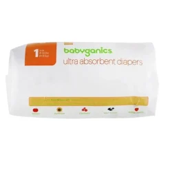 Babyganics Disposable Diapers*Diaper Size 1, 34ct