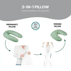 Babymoov Nursing Pillows*- B.Love 2-in-1 Pillow, Green