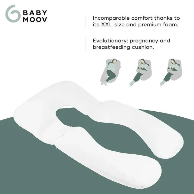 Babymoov Body Pillow*- XXL B.Love Maternity Pillow, Premium Organic Pregnancy Body Pillow, Grey