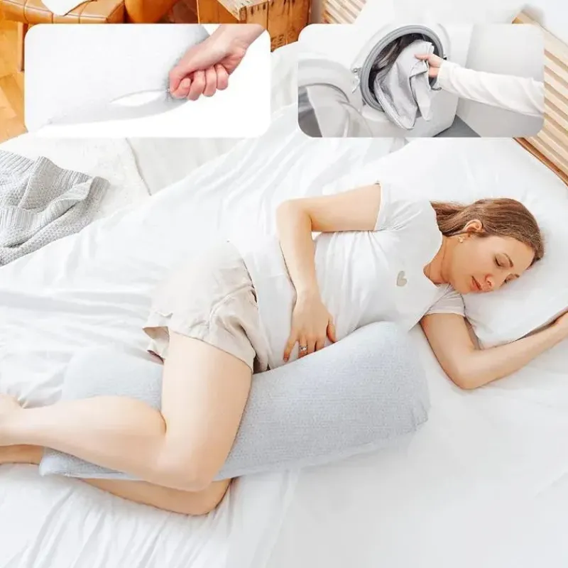 Babymoov Body Pillow*- XXL B.Love Maternity Pillow, Premium Organic Pregnancy Body Pillow, Grey