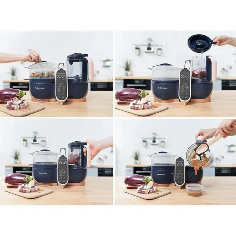 Babymoov Processors, Blenders & Juicers*Duo Meal Station XL | 6 in 1 Food Processor with Steamer, Multi-Speed Blender, Warmer, Defroster & Sterilizer