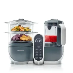 Babymoov Processors, Blenders & Juicers*Duo Meal Station 5-in-1 Food Maker with Steam Cooker, Blend & Puree, Grey