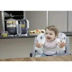 Babymoov Processors, Blenders & Juicers*Duo Meal Station 5-in-1 Food Maker with Steam Cooker, Blend & Puree, Grey