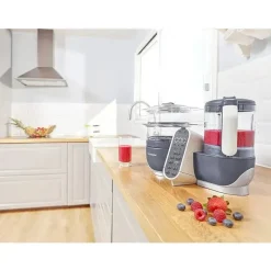 Babymoov Processors, Blenders & Juicers*Duo Meal Station 5-in-1 Food Maker with Steam Cooker, Blend & Puree, Grey