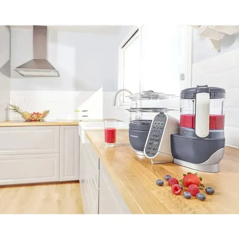 Babymoov Processors, Blenders & Juicers*Duo Meal Station 5-in-1 Food Maker with Steam Cooker, Blend & Puree, Grey