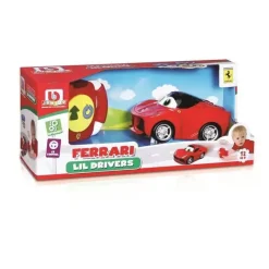 BB Junior Cars|Cars, Trucks & Trains*Play & Go Ferrari Lil Drivers, Assorted Cars, 1-Pack, Red