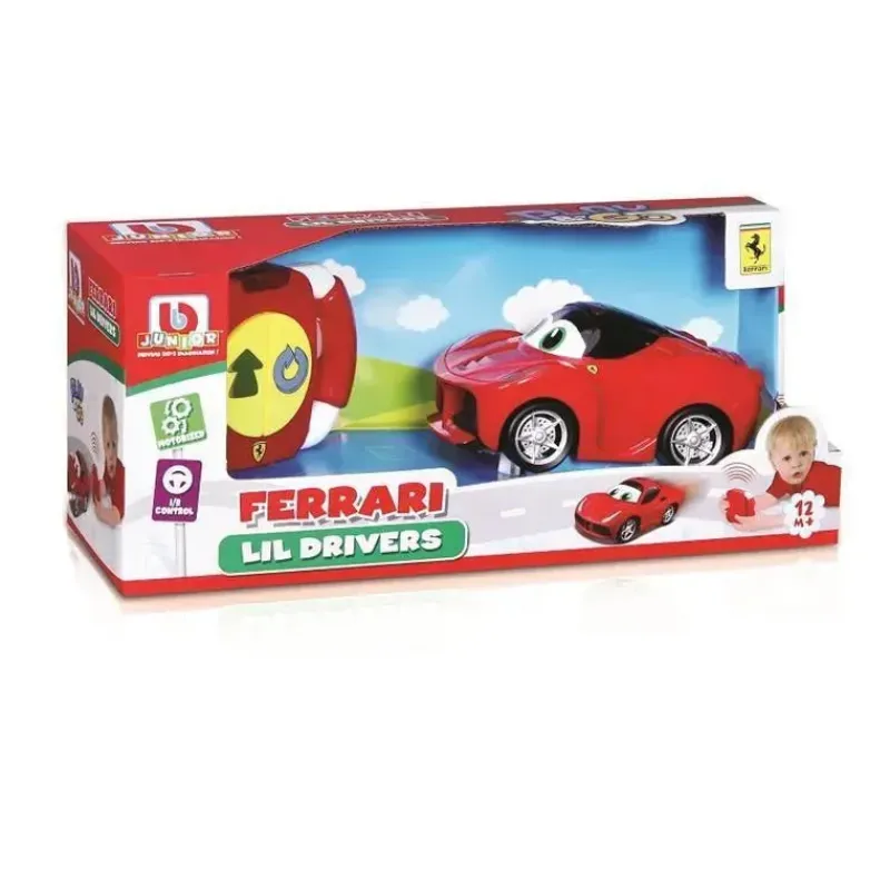 BB Junior Cars|Cars, Trucks & Trains*Play & Go Ferrari Lil Drivers, Assorted Cars, 1-Pack, Red