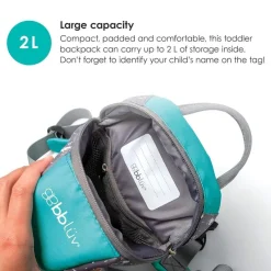 Bbluv Harnesses*- Päk (Aqua) - Toddler Backpack With Rein