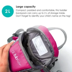 Bbluv Harnesses*- Päk (Pink) - Toddler Backpack With Rein