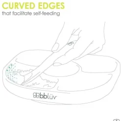 Bbluv Suction Plates & Bowls|Dishes, Utensils & Food Containers*- Yümi 4-Section Silicone Plate And Spoon, Pink