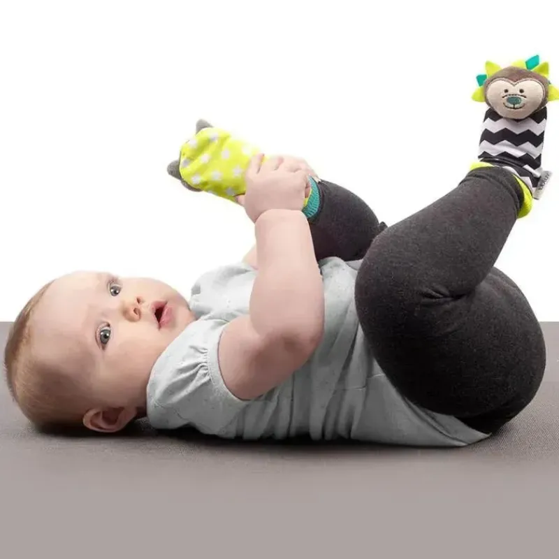 Bbluv Baby Gloves & Socks*Duo Foot Finders, Hedgehog & Racoon