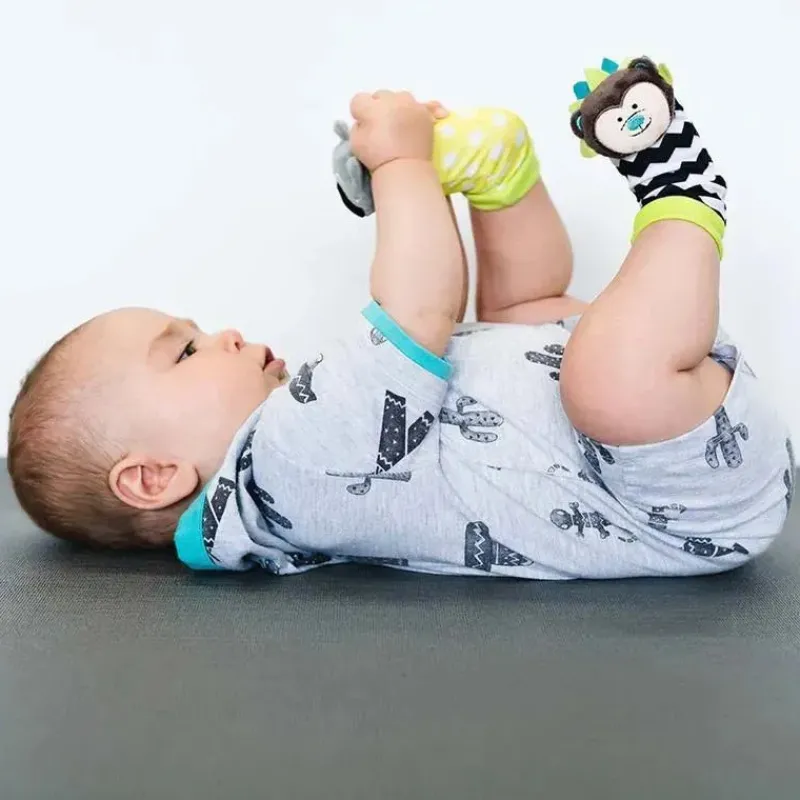 Bbluv Baby Gloves & Socks*Duo Foot Finders, Hedgehog & Racoon