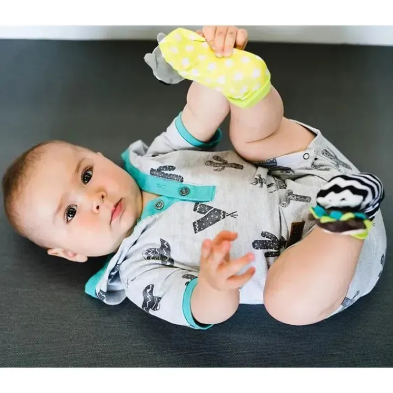 Bbluv Baby Gloves & Socks*Duo Foot Finders, Hedgehog & Racoon