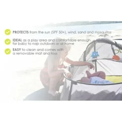 Bbluv Portable Beds & Snuggle Nests*Nidö - 2 In 1 Travel & Play Tent, Fun Canopy with UV Protection