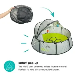 Bbluv Portable Beds & Snuggle Nests*Nidö - 2 In 1 Travel & Play Tent, Fun Canopy with UV Protection
