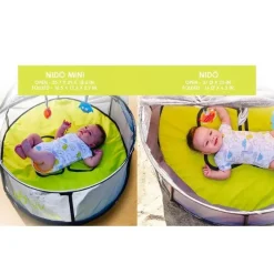 Bbluv Portable Beds & Snuggle Nests*Nidö - 2 In 1 Travel & Play Tent, Fun Canopy with UV Protection