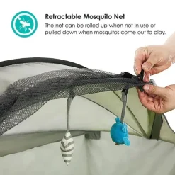 Bbluv Portable Beds & Snuggle Nests*Nidö - 2 In 1 Travel & Play Tent, Fun Canopy with UV Protection