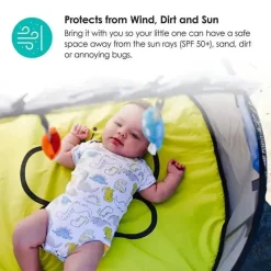 Bbluv Portable Beds & Snuggle Nests*Nidö - 2 In 1 Travel & Play Tent, Fun Canopy with UV Protection